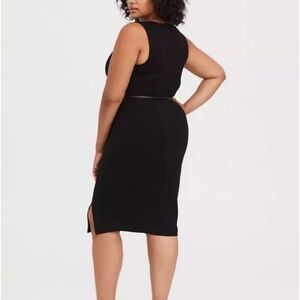 Torrid Classic Black Sleeveless Midi Dress